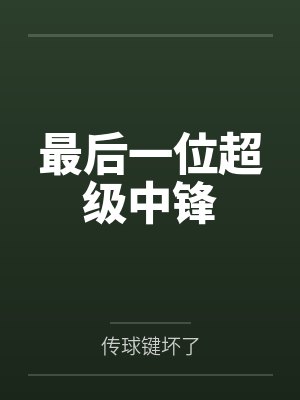 最后一位超级中锋封面