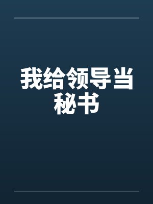 我给领导当秘书封面
