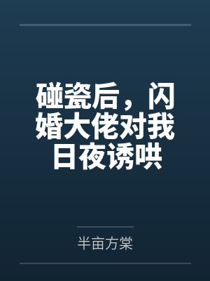 碰瓷后，闪婚大佬对我日夜诱哄by半亩方棠封面